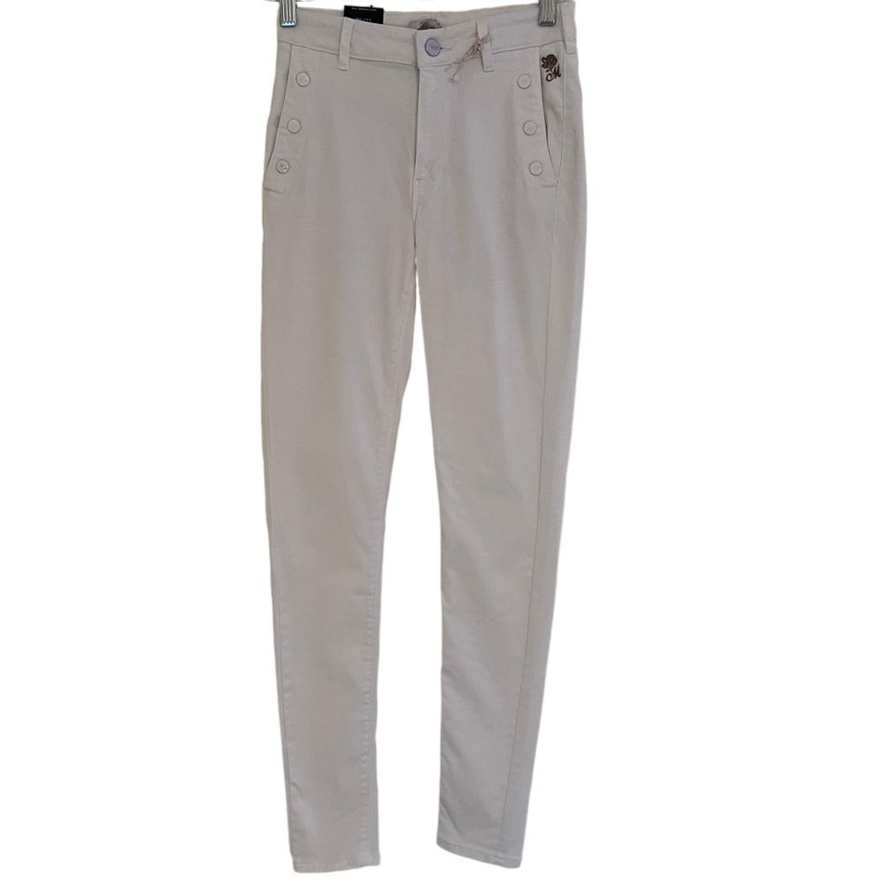 Scotch & Soda White Haut High Rise Skinny Jean 27 NEW